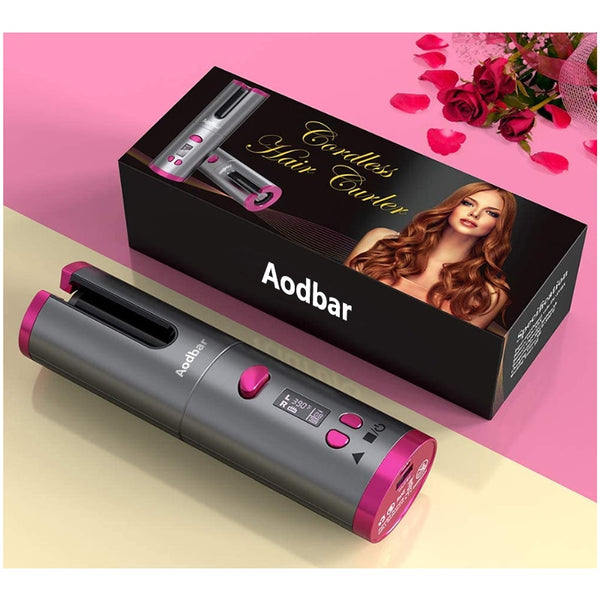 Aodbar Electric hair curlers Cordless Automatic Hair Curler iron wireless Curling Iron